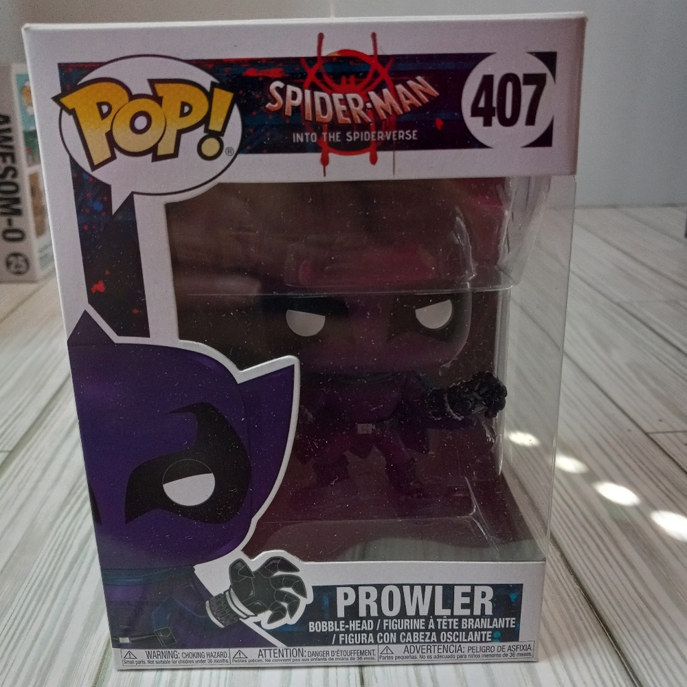 The Prowler Spider Man Into The Spider Verse Marvel Funko Pop Bobble Head #407